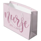 Grand Sac Cadeau Infirmière Est Année sur mesure Étudiante Infirmiè (Dos Angle)