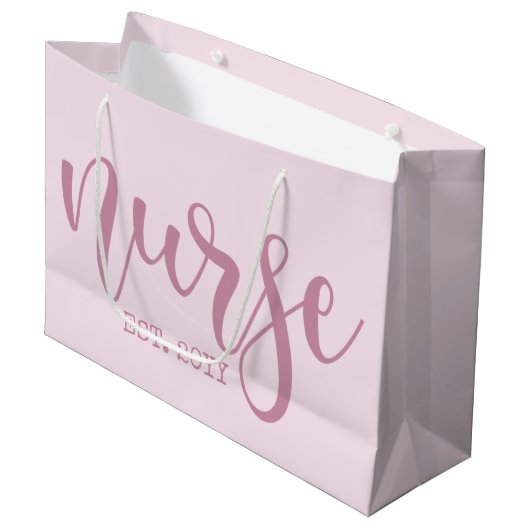 Grand Sac Cadeau Infirmière Est Année sur mesure Étudiante Infirmiè (Devant Angle)