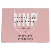 Grand Sac Cadeau Infirmière néonatale NNP personnalisée (Devant)