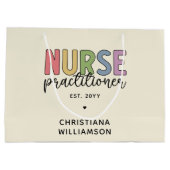 Grand Sac Cadeau Infirmière sur mesure Praticien NP Infirmière dipl (Dos)