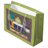 Grand Sac Cadeau Ingrédients sorciers Halloween (Devant Angle)