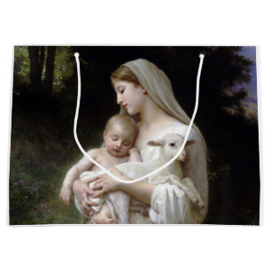 Grand Sac Cadeau Innocence (Vierge et Enfant), Bouguereau
