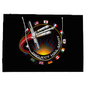Grand Sac Cadeau Insigne de mission spatiale (Dos)