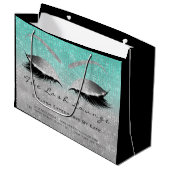 Grand Sac Cadeau Instruction post-soins de l'extension des cils Ble (Devant Angle)