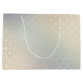 Grand Sac Cadeau Iridescente Moderne Luxueux Monogramme (Dos)