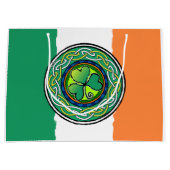 Grand Sac Cadeau Irish shamrock (Devant)