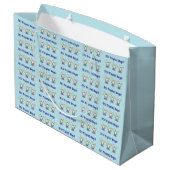 Grand Sac Cadeau It's Triplet Boys!, Triplet Babies Gift Wrap, (Dos Angle)