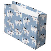Grand Sac Cadeau Jack Russell Parson Terrier Chien Motif (Devant Angle)