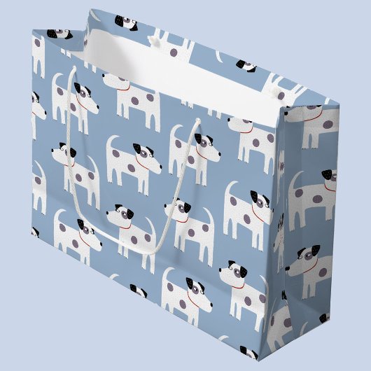 Grand Sac Cadeau Jack Russell Parson Terrier Chien Motif