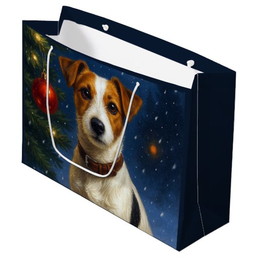 Grand Sac Cadeau Jack Russell Terrier Gift Bag (Devant Angle)