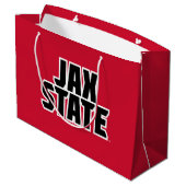 Grand Sac Cadeau Jacksonville State University JAX STATE Bold Text (Dos Angle)