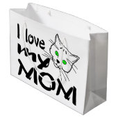 Grand Sac Cadeau J'aime ma mère (Dos Angle)