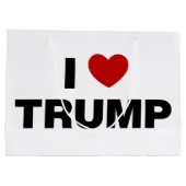 Grand Sac Cadeau J'aime Trump (Dos)