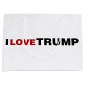 Grand Sac Cadeau J'aime Trump (Devant)