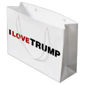 Grand Sac Cadeau J'aime Trump (Dos Angle)