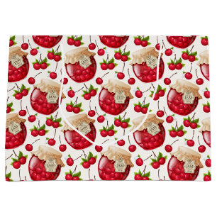 Grand Sac Cadeau Jam cerise
