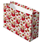 Grand Sac Cadeau Jam cerise (Devant Angle)