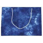 Grand Sac Cadeau Japonais Indigo Dye Blue (Devant)