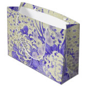 Grand Sac Cadeau Japonais KIMONO Textile, Chrysanthemum (Dos Angle)