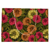 Grand Sac Cadeau Jardin de Dahlia (Dos)