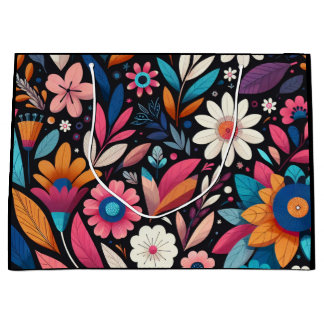 Grand Sac Cadeau Jardin de minuit
