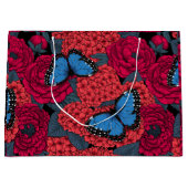 Grand Sac Cadeau Jardin de morpho bleu (Devant)