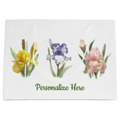 Grand Sac Cadeau Jardin Flower Iris (Devant)