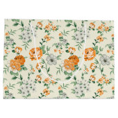 Grand Sac Cadeau Jardin Jaune doux motif floral (Dos)