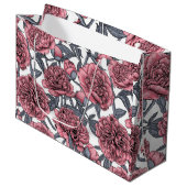 Grand Sac Cadeau Jardin rose (Devant Angle)
