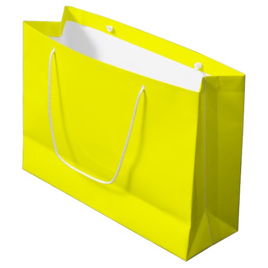 Grand sac cadeau jaune (Devant Angle)