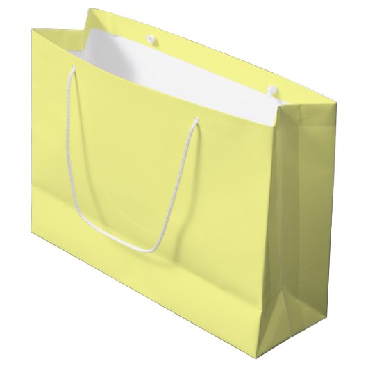 Grand Sac Cadeau Jaune canari (Devant Angle)