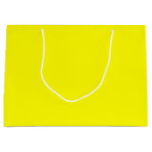 Grand Sac Cadeau Jaune clair (couleur solide) (Devant)