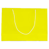 Grand Sac Cadeau Jaune clair (couleur solide) (Dos)