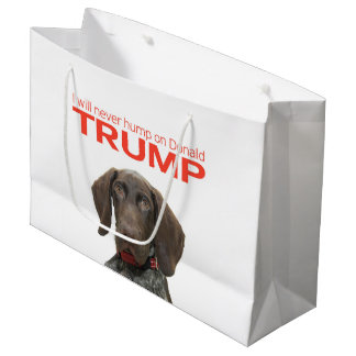 Grand Sac Cadeau Je ne boirai jamais sur Donald Trump !