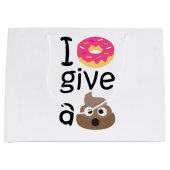 Grand Sac Cadeau Je ne donne pas d'émoticônes (Devant)