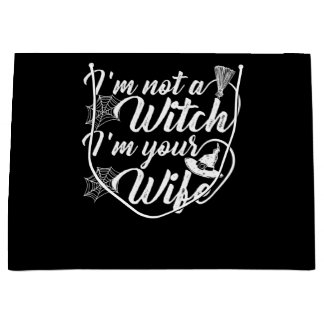 Grand Sac Cadeau Je ne suis pas une sorcière Je suis votre femme Dr