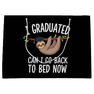 Grand Sac Cadeau Je suis diplômé puis-je retourner au lit maintenan