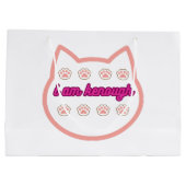 Grand Sac Cadeau Je suis kassez t-shert cat (Dos)