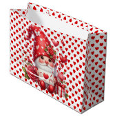Grand Sac Cadeau Je t'aime Gnome (Devant Angle)