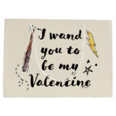 Grand Sac Cadeau Je Vous Demande D'Être Ma Valentine (Dos)