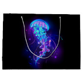 Grand Sac Cadeau Jellyfish éclatante couleur (Dos)