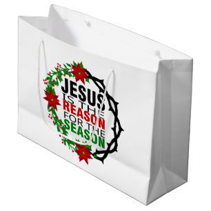 Grand Sac Cadeau Jésus est la raison de la saison 