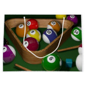 Grand Sac Cadeau Jeu de billard (Devant)