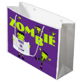 Grand Sac Cadeau Jeu de zombies fantaisie Halloween Trick ou traite (Devant Angle)