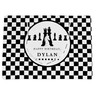 Grand Sac Cadeau Jeu d'échecs et pièces Nuit N'importe quel âge Ann