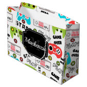 Grand Sac Cadeau Jeu vidéo Retro (Dos Angle)