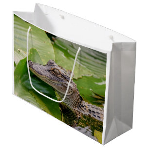 Grand Sac Cadeau Jeune alligator