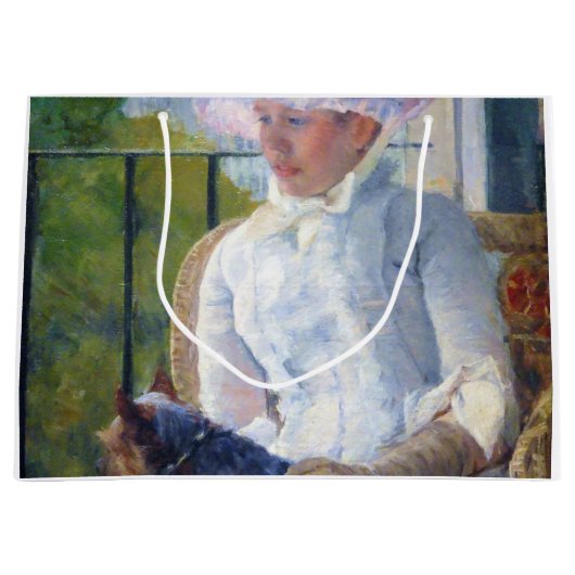 Grand Sac Cadeau Jeune fille et son chien, Mary Cassatt (Devant)
