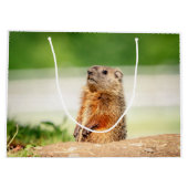 Grand Sac Cadeau Jeune marmotte (Dos)