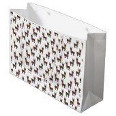 Grand Sac Cadeau Jeux de rennes (Devant Angle)
